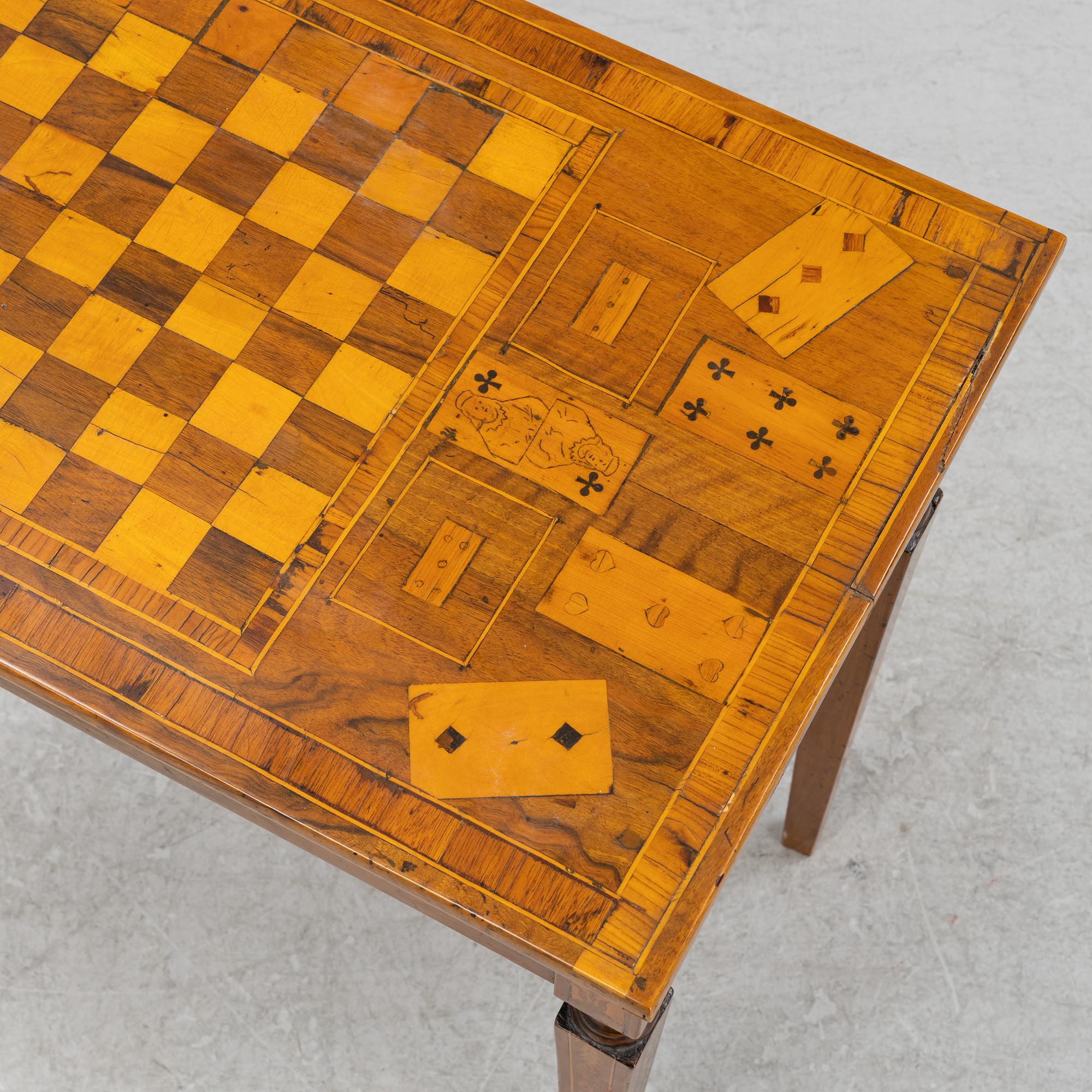 Spelbord, troligen Mellaneuropa, 1700-talets slut.