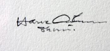 HASSE ANDERSSON, litografi, 2 st, sign.