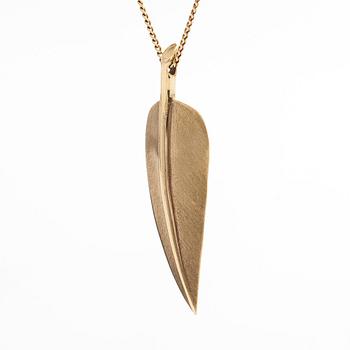 Tiffany & Co, halsband med hänge, "Leaf", 18K guld.