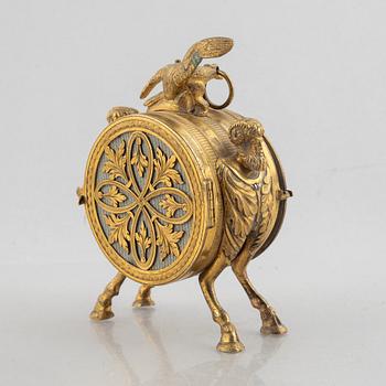 An Austrian Empire ormolu 'pendule d'officer", Vienna, circa 1800.