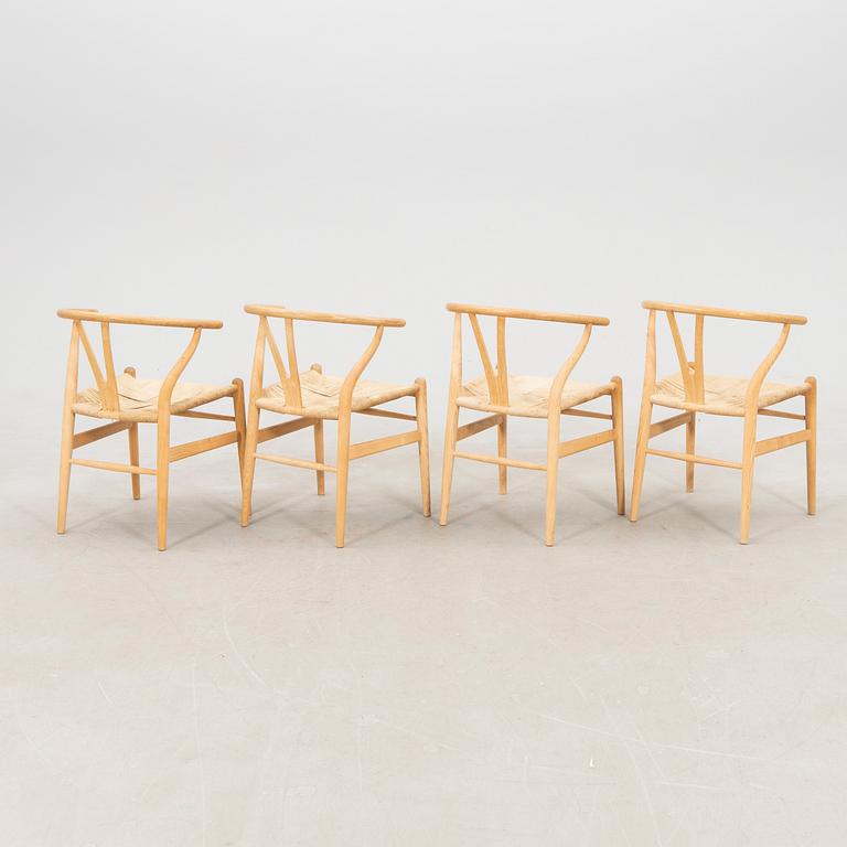 Hans J. Wegner, chairs, 4 pcs, "The Y-chair" model CH-24, Carl Hansen & Søn, Denmark.