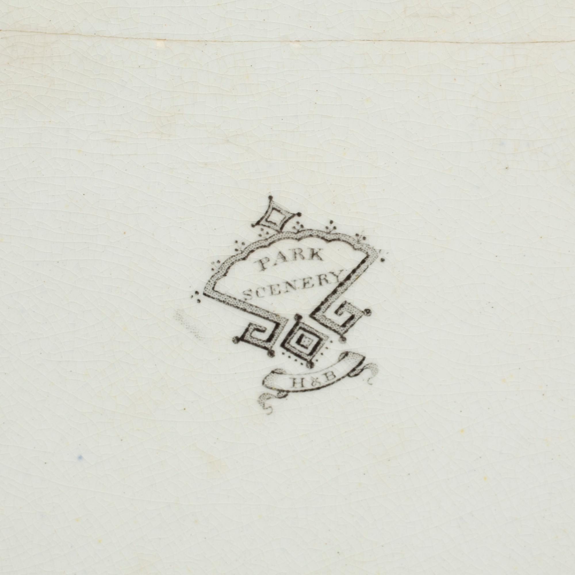SERVISDELAR, 33 st. Part Scenery, H&B, England, 1800-talets slut.