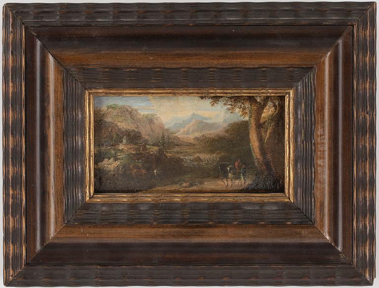 JAN FRANS VAN BLOEMEN. Hans art. Olja på pannå.