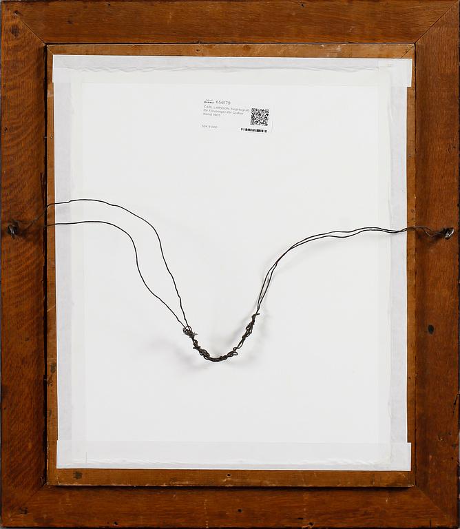 CARL LARSSON, färglitografi, för Föreningen för Grafisk Konst 1905.