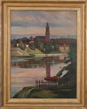 OSKAR SAXELIN, olja på duk, sign.