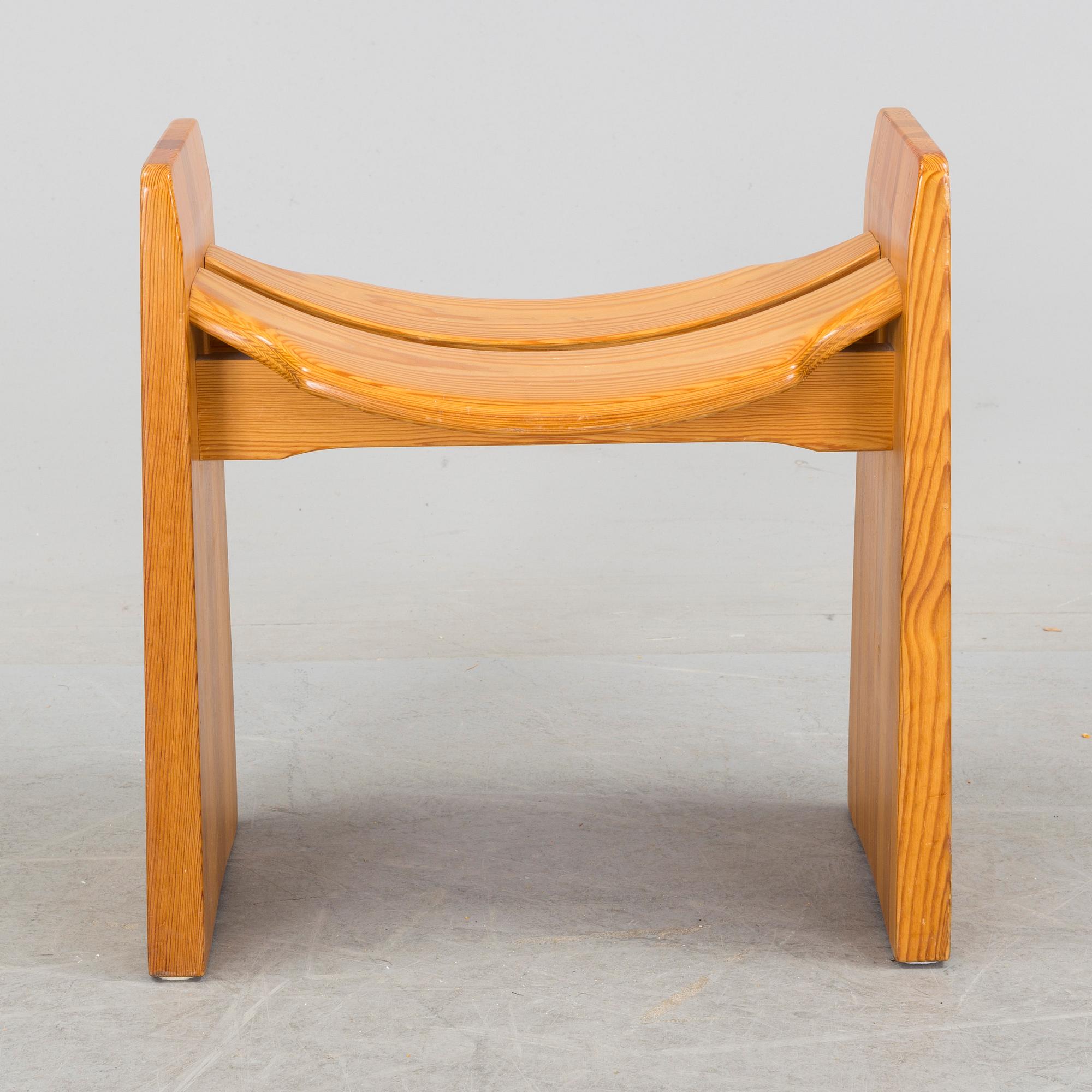 A second half of the 20th century stool by Gilbert Marklund.