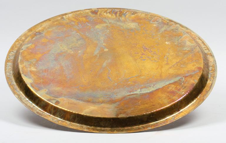 BRICKA, mässing, orientalisk, 1900-tal.