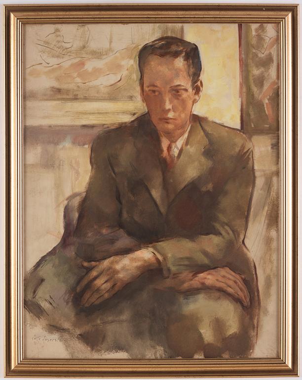 Lotte Laserstein, Young Man in Suit.