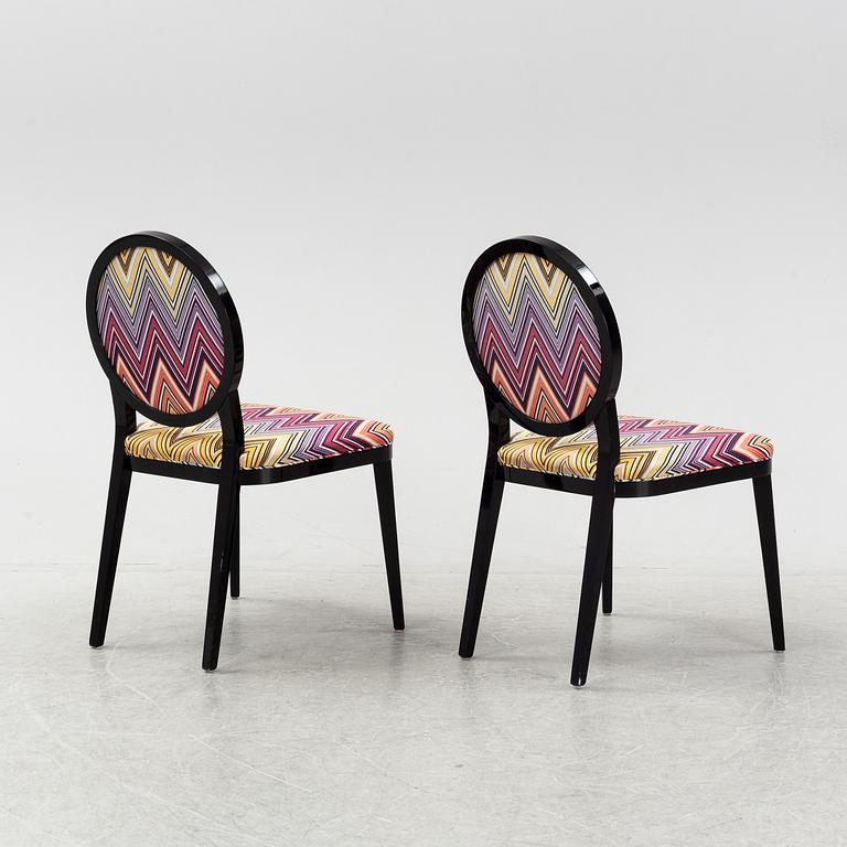 Six 'Plaza' chairs, by Studio Reforma for Bross, Italy.