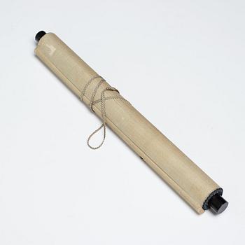 RULLMÅLNING, tusch och färg. Okänd konstnär, Japan, 1800-tal.