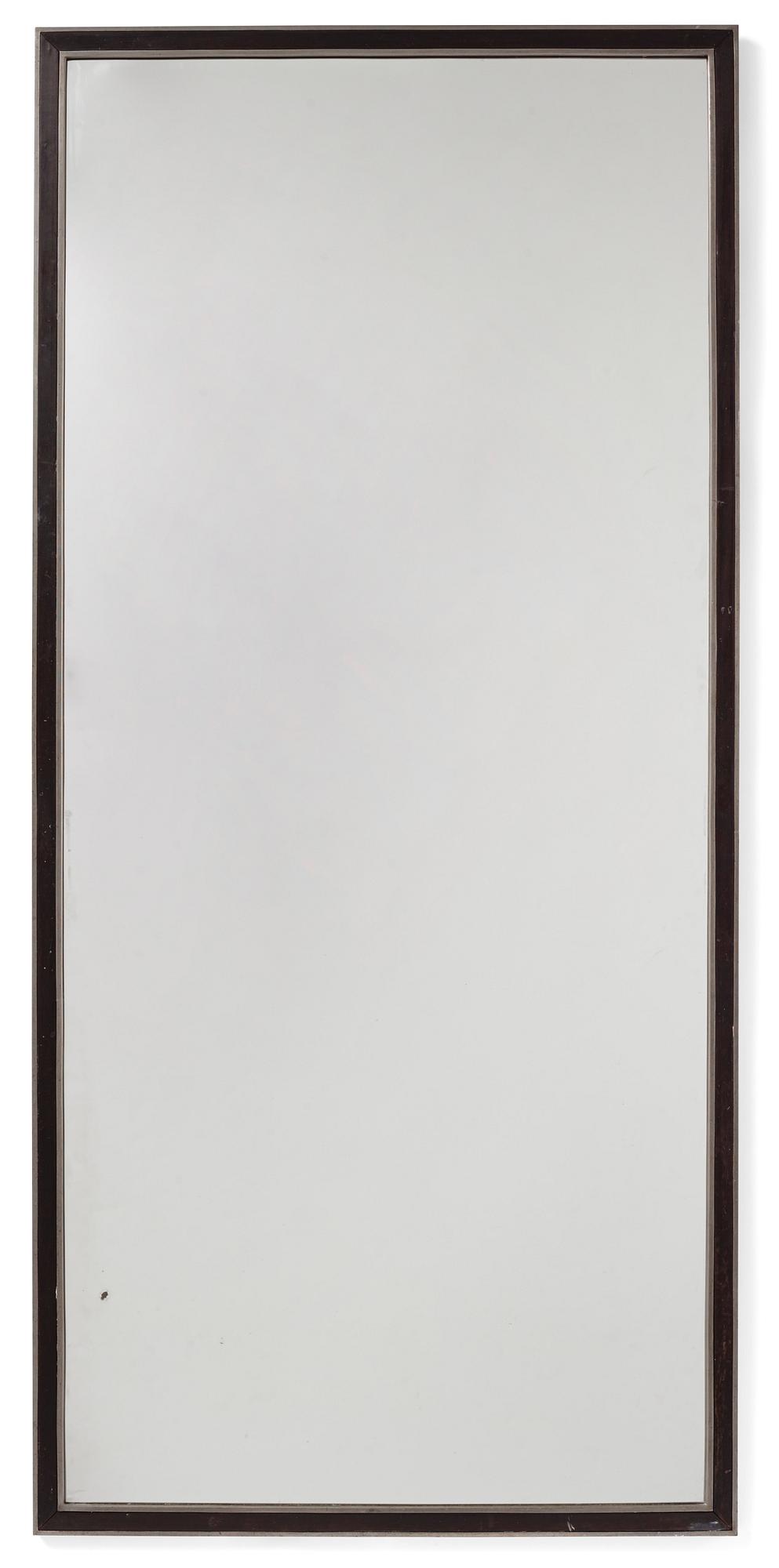 Uno Åhrén, a rare ebonized pear wood and pewter mirror, Firma Svenskt Tenn, early 1930s.
