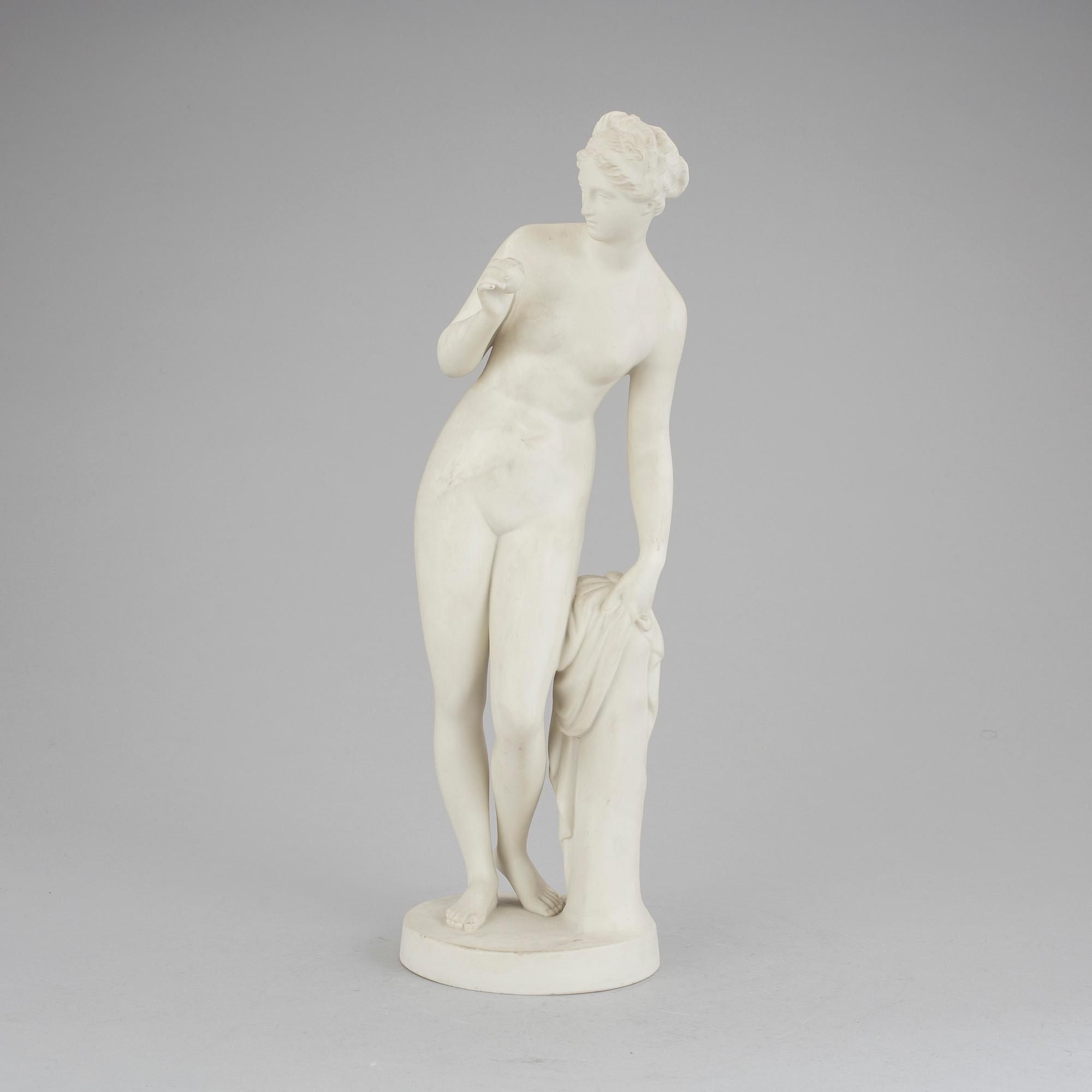 FIGURIN, parian, sannolikt Gustavsberg, efter Bertel Thorvaldsen, 1900-tal.