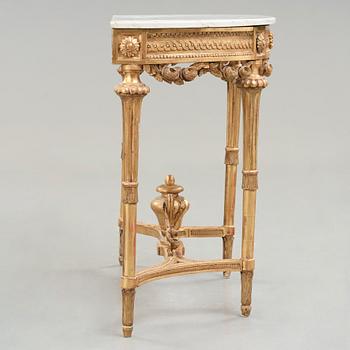 A Gustavian late 18th century console table.