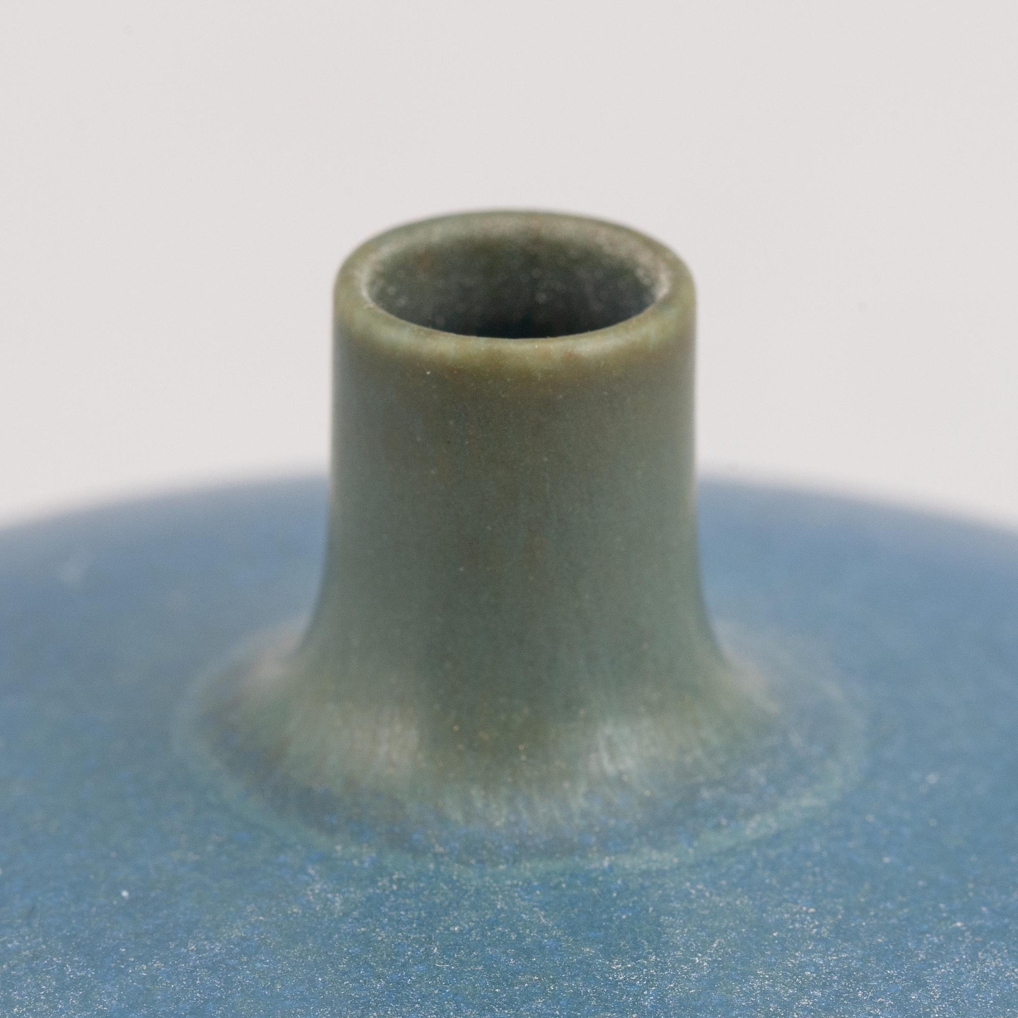 Four miniature vases and bowl by Berndt Friberg, Gustavsberg, 1958-1972.