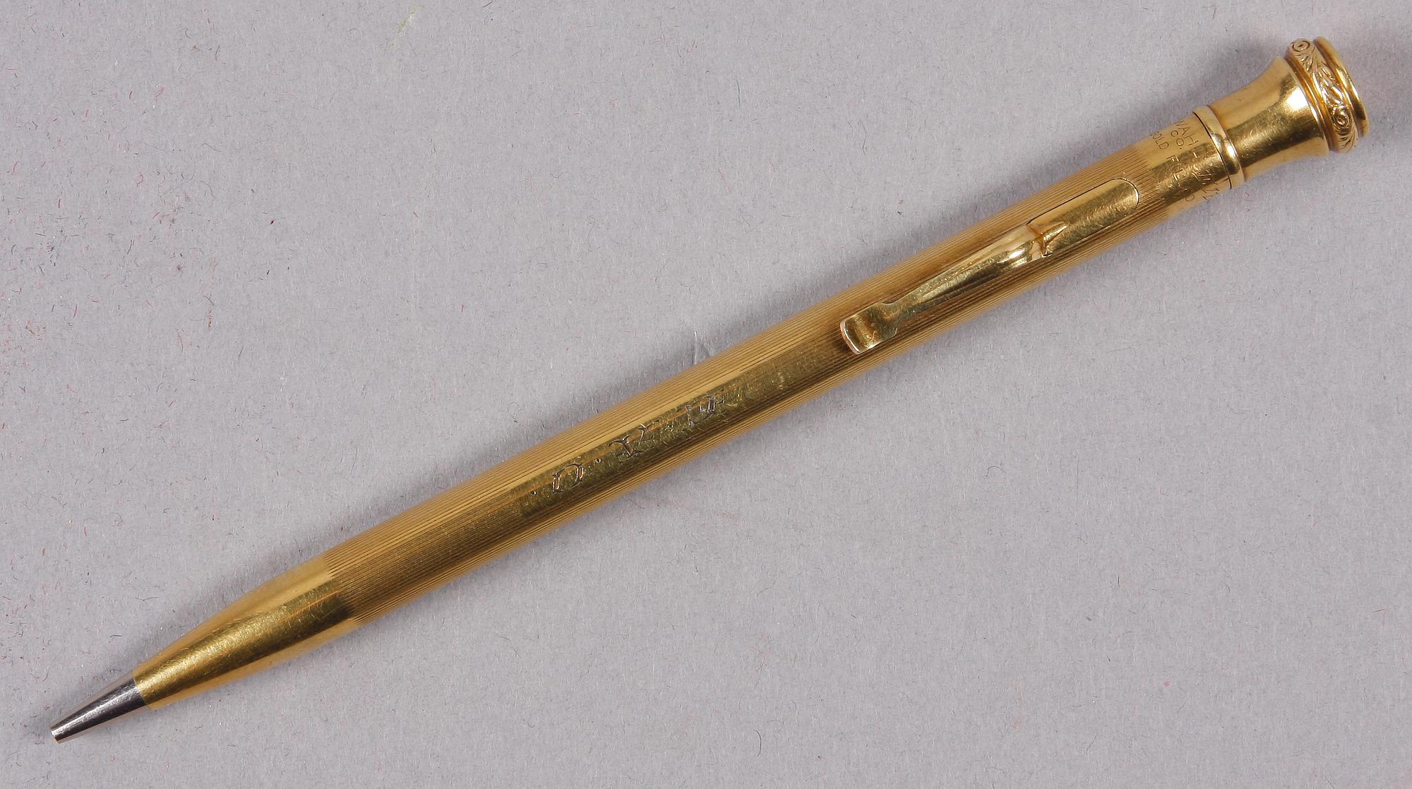 PENNA, guldpläterad, Wahl Eversharp, USA, 1920-30-tal.
