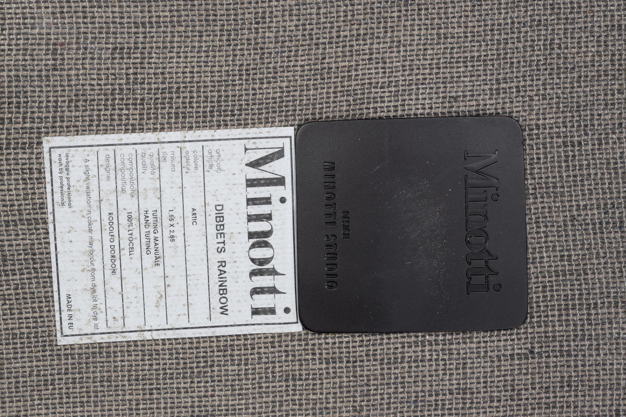 Carpet, 'Dibbets rainbow' tufted, Minoti, Italy, ca 283 x 155 cm.