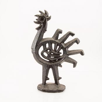 An Olle Hermansson cast iron sculpture signed Husqvarna 1960s.