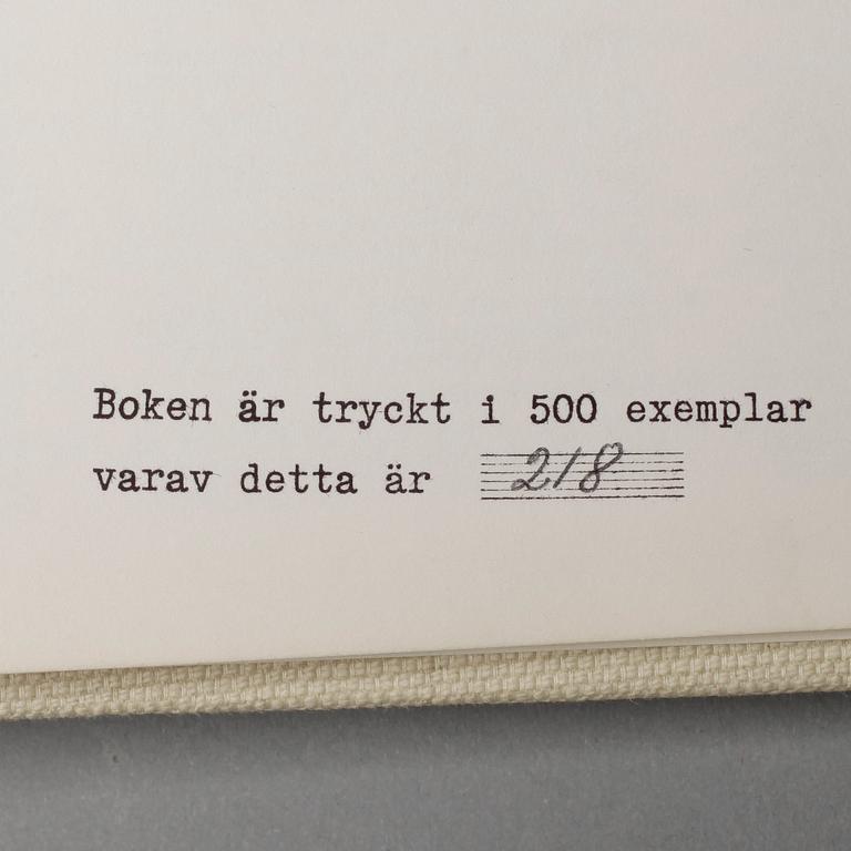 KONSTBOK, Joan Miró, Fotoscop, Det Visuella Språket, Galerie Börjeson, numrerad 218/1500, 1975.