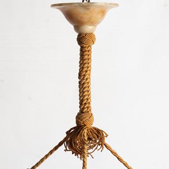 An alabaster ceiling lamp, 1920s.