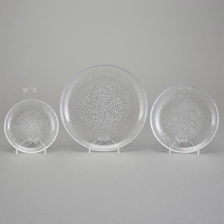 SERVISDELAR, 50 stycken, glas, "Ultima Thule", Tapio Wirkkala, Iittala, Finland, formgiven 1968.