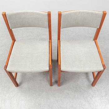 A set of six dining chairs, Ulferts, Tibro, Sweden, second half of the 20th Century.