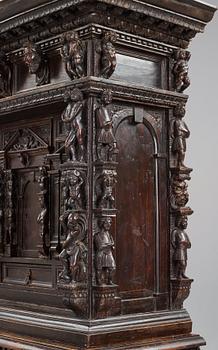 A Renaissance-style cupboard, 1800's, with older parts.