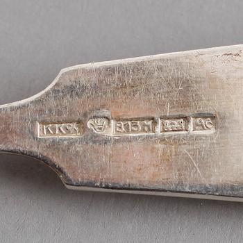 BESTICK, 42 delar, snarlika, silver, Finland 1920-/30-tal. Vikt ca 950 gram.