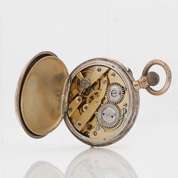 POCKET WATCH, 2 pcs, 2 movements, 1 key,