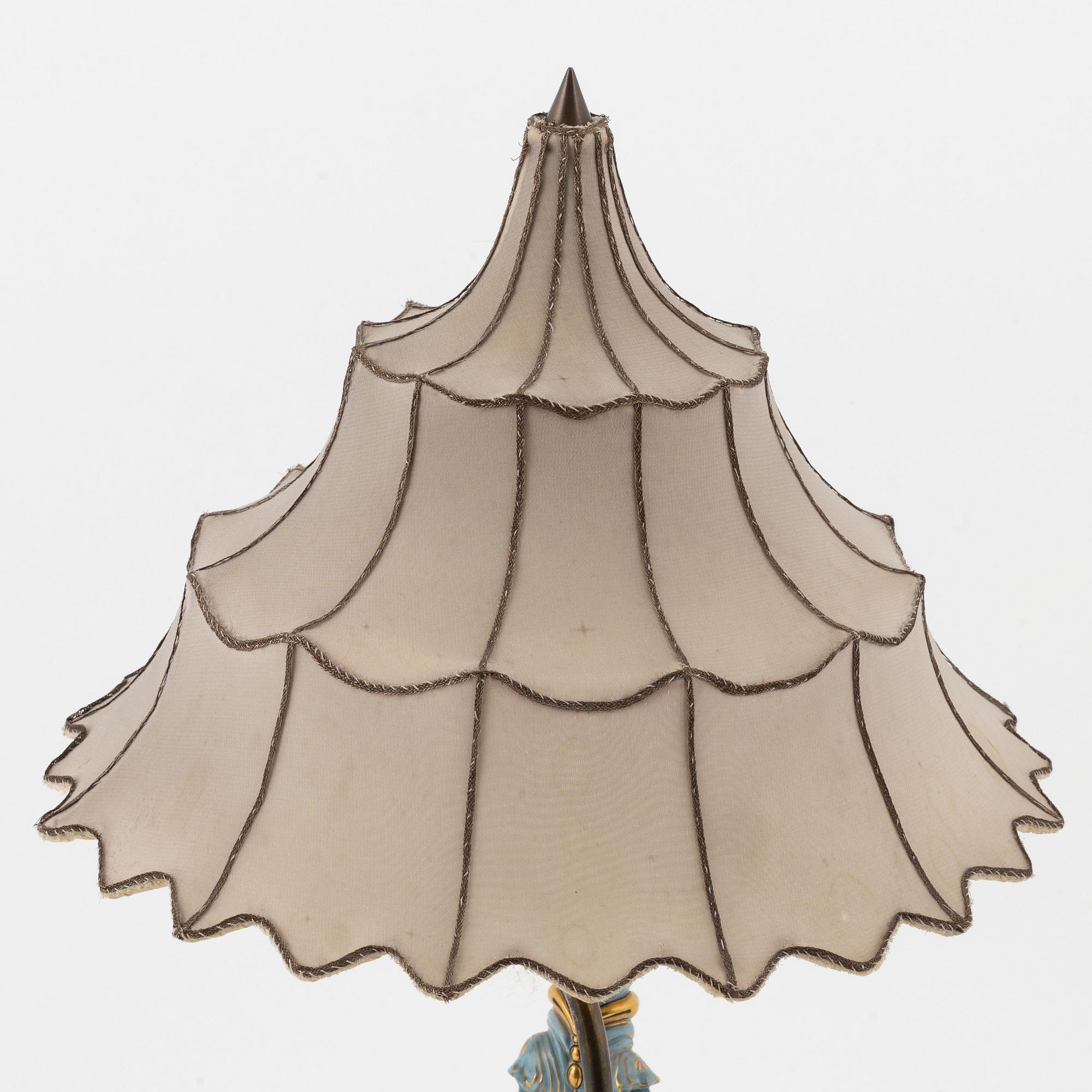 A porcelain table light, signed RL and dated 1929. - Bukowskis