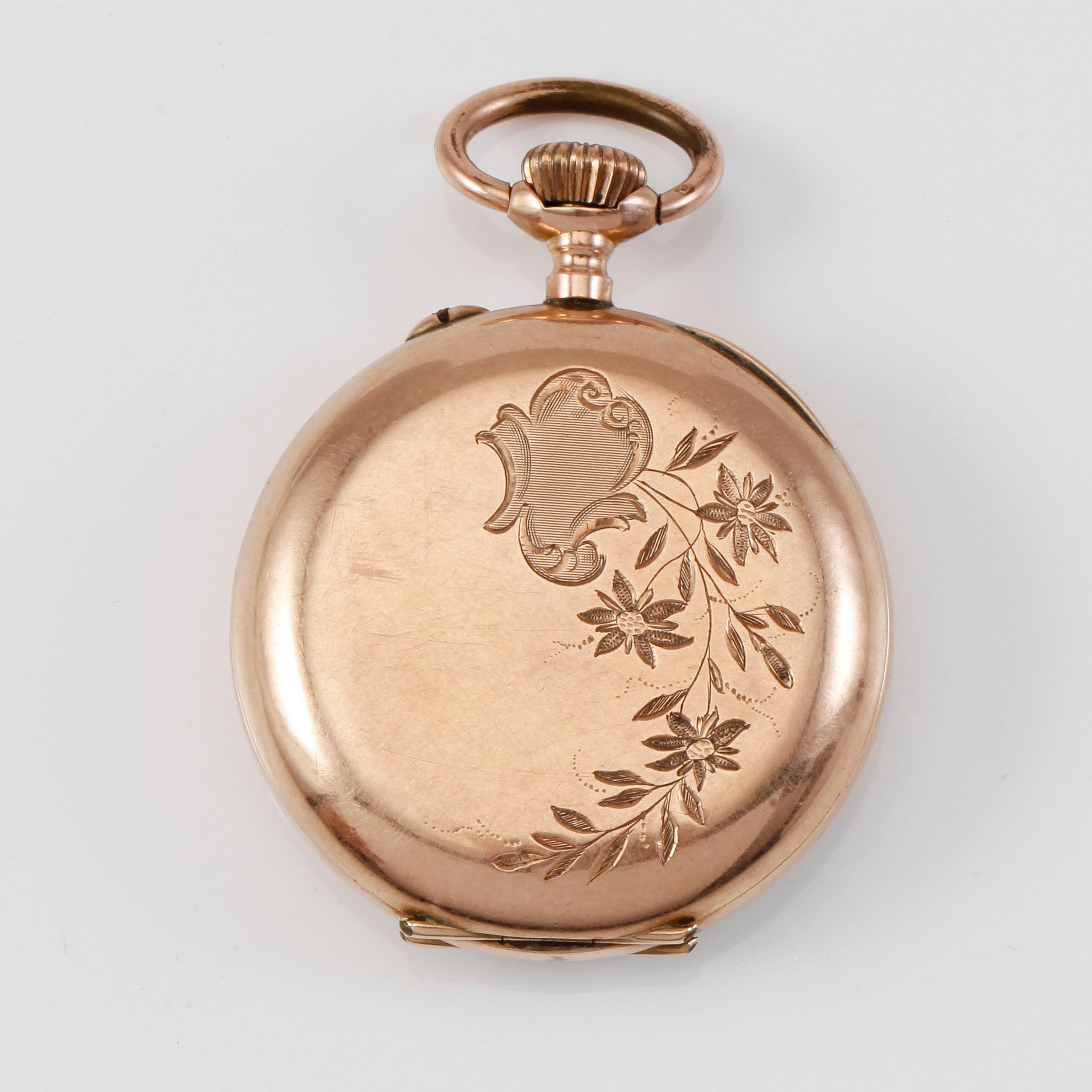 FICKUR, 14K guld, 1900-talets första hälft.