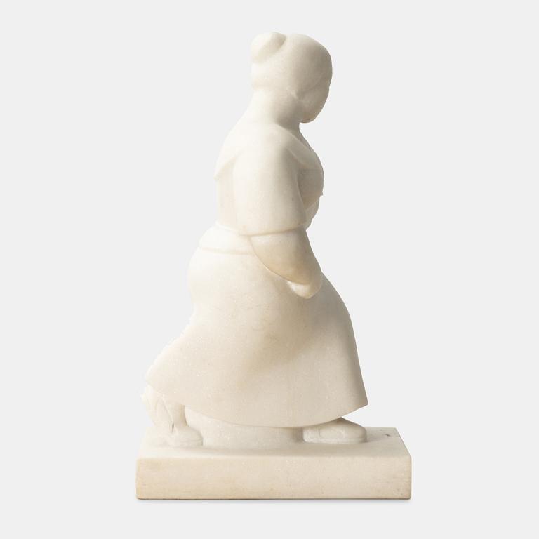 Adam Fischer, sculpture. Signed, marble.