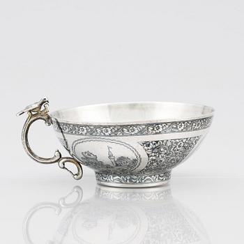 A Ottoman/ Armenien silver bowl, around 1890-1910.