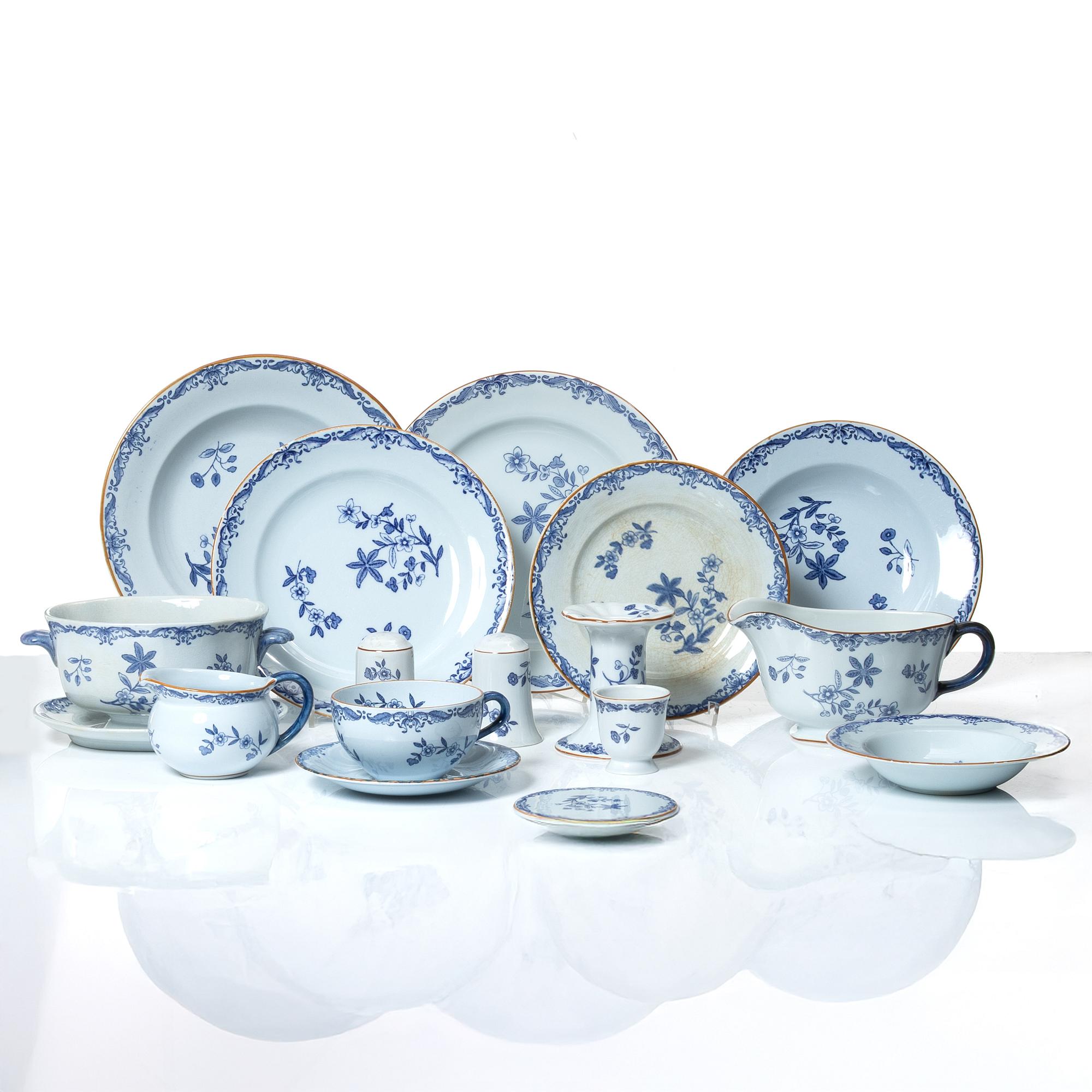 An 111-piece 'Ostindia' porcelain dinner service, Rörstrand.