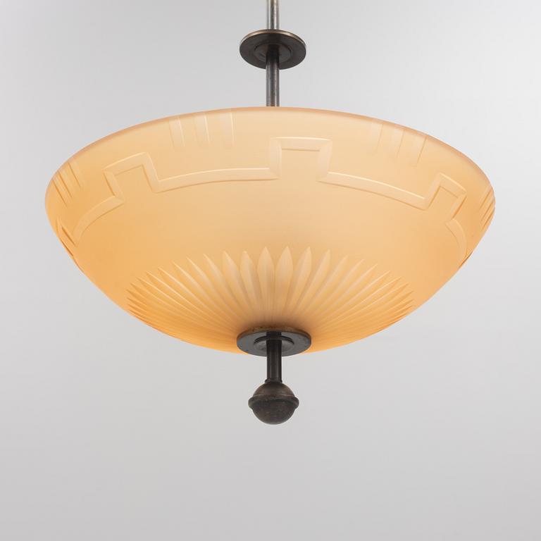 Cebe, a ceiling lamp model "65342", Svalöv, 1930's.