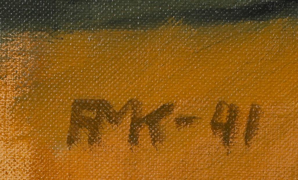 FRANS KEMPE, olja på duk, monogramsign och dat -41.