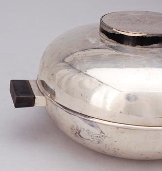SKÅL MED LOCK, nysilver, CG Hallberg, 1930-tal.