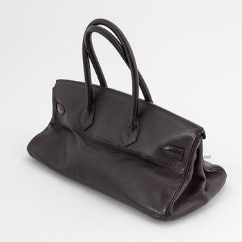 Hermès, a chocolate brown Clemence leather 'JPG Shoulder Birkin Bag', 2006.