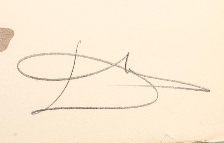 Salvador Dalí, "Daphne" from the folder "Time suite".