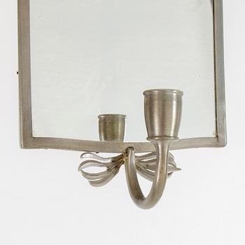 NILS FOUGSTEDT, a pair of pewter mirrors, Svenskt Tenn, 1926.