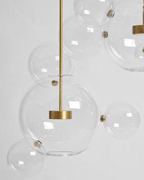 Giopato & Coombes, a "Bolle 14" ceiling lamp, Italy, post 2015.