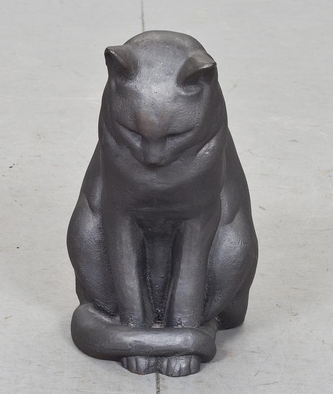 SKULPTUR, gjutjärn, "Jönssons katt", Anders Jönsson, Svenskt Tenn. 1900-tal.