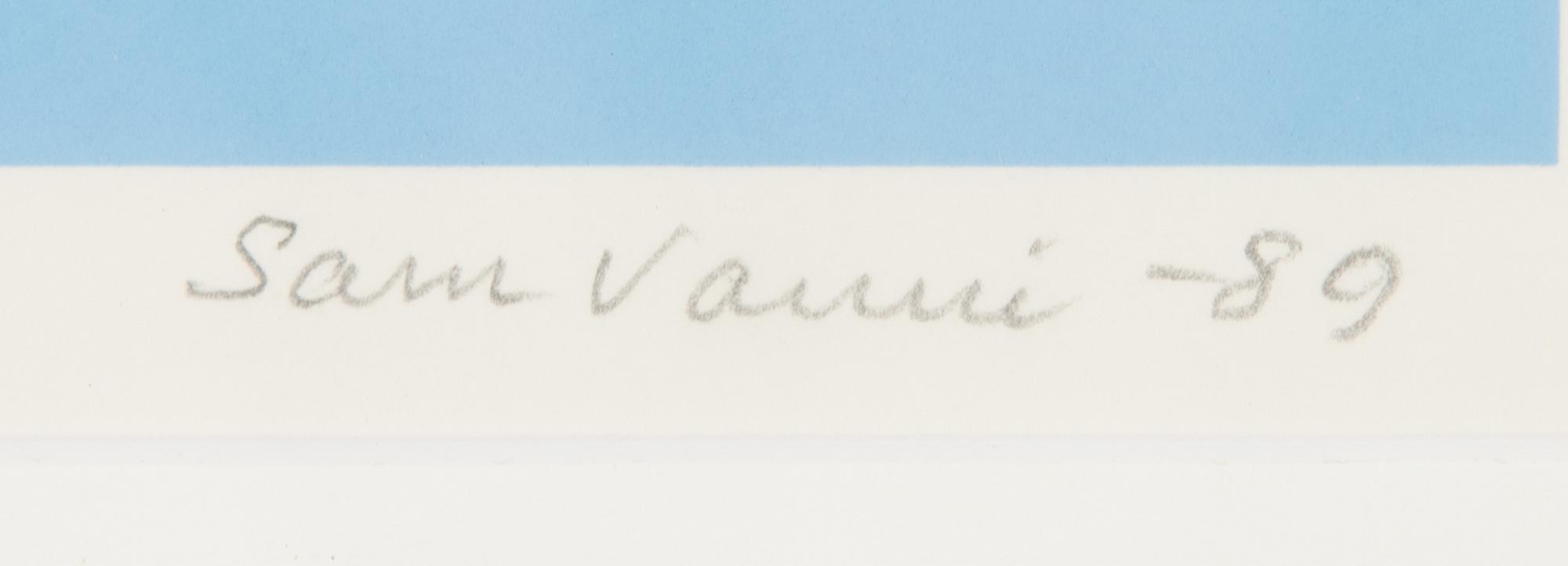 Sam Vanni, serigrafi, signerad och daterad-89. Numrerad 58/75.