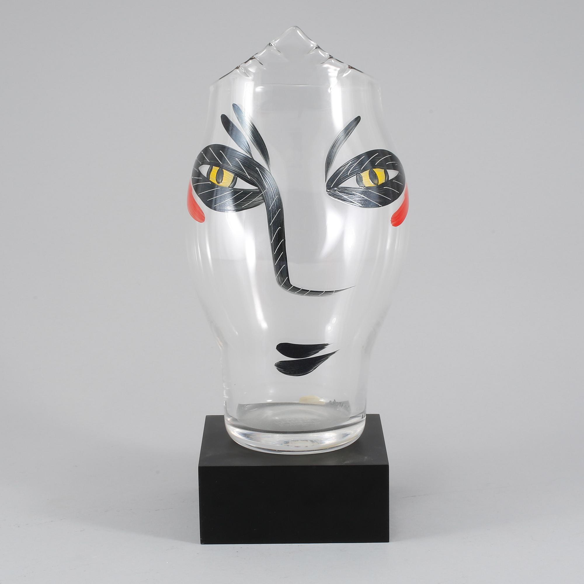 VAS, glas, Ulrica Hydman-Vallien, Kosta Boda, 1900-talets slut.