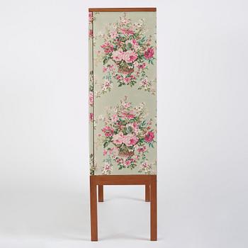 Josef Frank, a Swedish Modern chintz covered oak cabinet, Svenskt Tenn Sweden, probably 1930s-1940s.