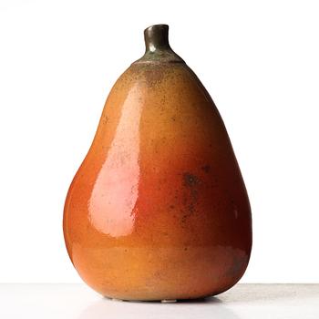 Hans Hedberg, a faience sculpture of a pear, Biot, France.