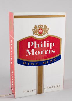 LJUSSKYLT, reklam, Phillip Morris, 1900-talets andra hälft.
