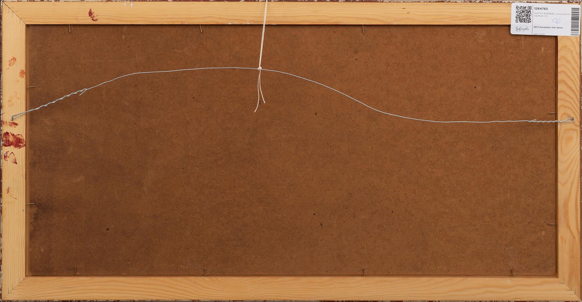 GUSTAV RUDBERG, oil on panel signed.