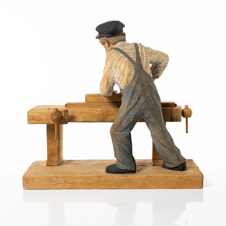 Herman Rosell, Man at the workbench.