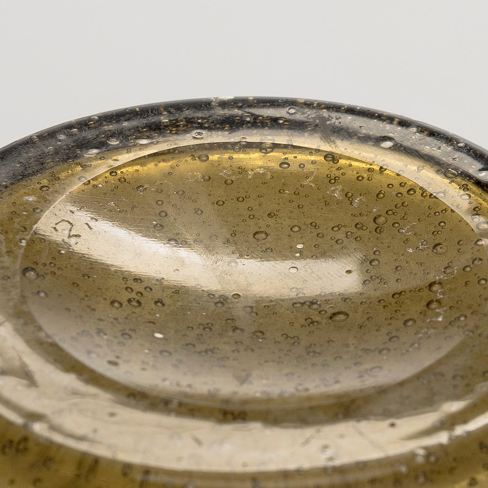 Runar Engblom, a 1940s/50s  glass vase, signed Runar Engblom Riihimäen Lasi Oy.