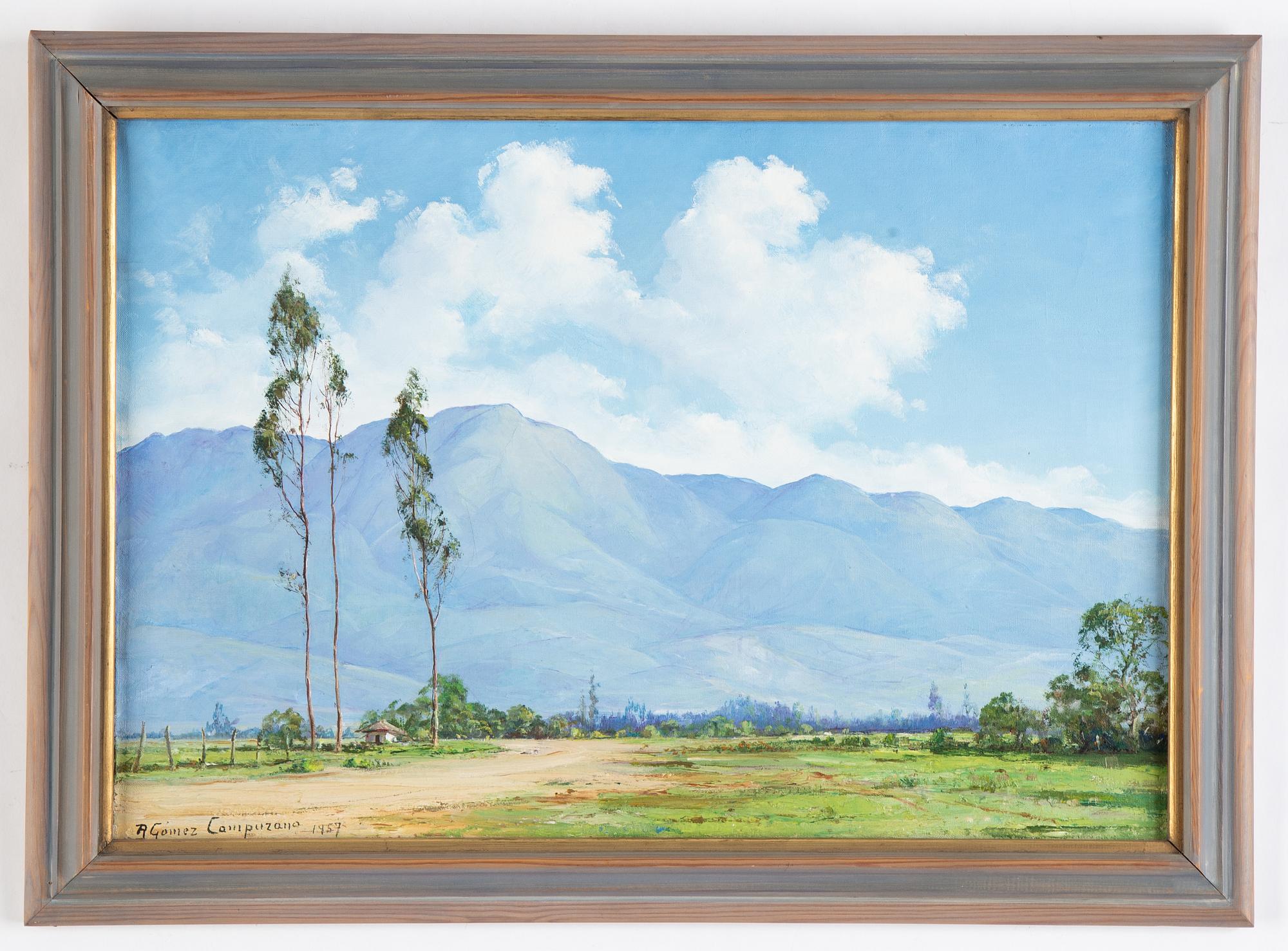 Ricardo Gómez Campuzano, oil on canvas, signed and dated 1957.